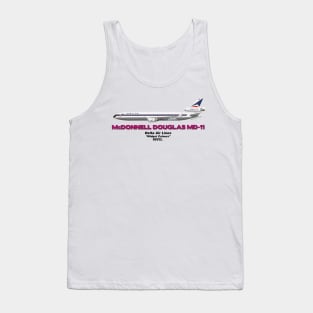 McDonnell Douglas MD-11 - Delta Air Lines "Widget Colours" Tank Top